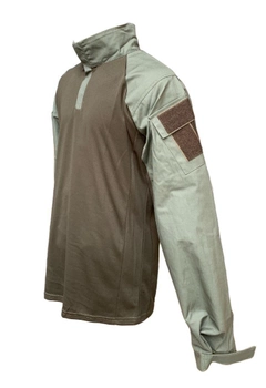 Рубашка Tactic4Profi УБАКС рипстоп-кулмакс хаки-хаки с длинным рукавом XL