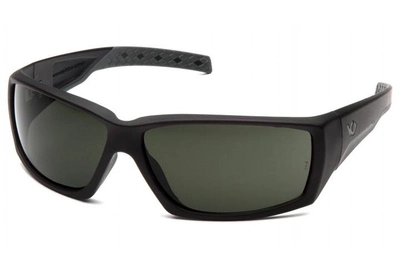 Очки защитные открытые Venture Gear Tactical OverWatch Black (forest gray) Anti-Fog, чёрно-зелёные в чёрной