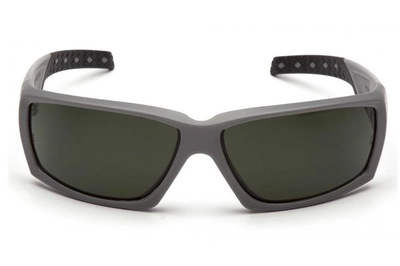 Очки защитные открытые Venture Gear Tactical OverWatch Gray (forest gray) Anti-Fog, чёрно-зелёные в серой