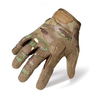 Тактичні військові рукавички WTACTFUL повнопалі, сенсорні multicam XL