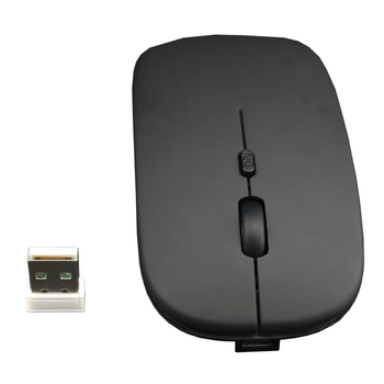 Бездротова акумуляторна мишка Bluetooth та USB адаптер Shenzhen Technology, чорна