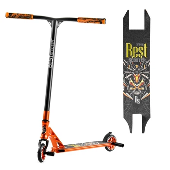 Трюковий самокат Best Scooter 53880 з кермовою системою HIC, колеса 110 мм, анодоване фарбування + 2 пеги, Помаранчевий