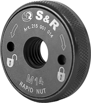 Гайка S&R М14 Быстрозажимная для угловых шлифовальных машин (215001014)
