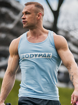 Tank top męski sportowy BODYPAK XL Blękitny (1000000000088)