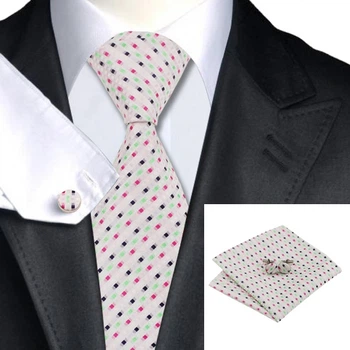 Подарункова JASON&VOGUE краватка салатова з рожевим 02462