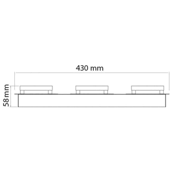 Светильник потолочный 6x5W LED Horoz Electric LIKYA-6 4000K хром IP20
