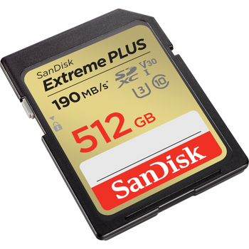 Карта памяти SanDisk Extreme PLUS SDXC 512GB Class 10 V30 (SDSDXWV-512G-GNCIN)