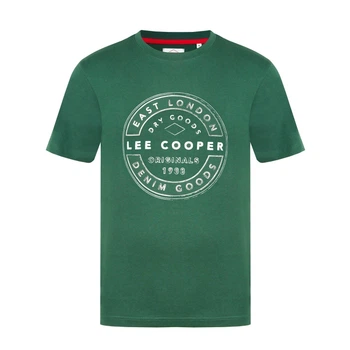 Футболка Lee Cooper Cooper Logo T Shirt S Зеленый 59013116-2