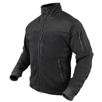 Флісовий тактичний светр Condor ALPHA Mirco Fleece Jacket 601 Medium, Чорний