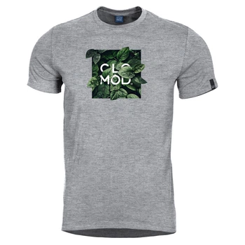 Футболка Pentagon CLOMOD T-SHIRT "LEAVES" C090012-LE Large, Melange (Сірий)