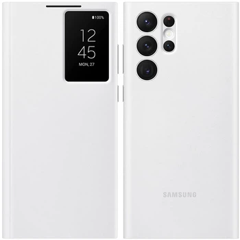 Захисний смарт чохол книжка Protective S-View Flip Cover Samsung Galaxy S22 Ultra 5G EF-ZS908 white