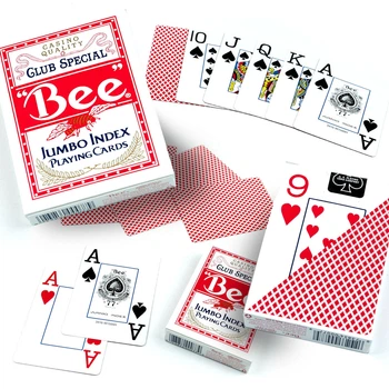 Гральні карти USPCC Bee Jumbo Index червона