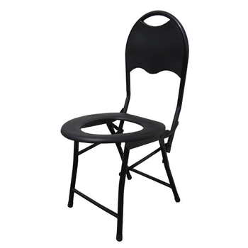 Складний стілець для туалету зі спинкою до 100 кг 35х35х70 см