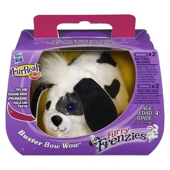 Інтерактивна тваринка Hasbro FurReal Friends Furry Frenzies Песик Buster Bow Wow чорно-білий (7375-1)