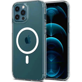 Чехол на Apple iPhone 12 Pro, Apple iPhone 12 / для айфон 12 / айфон 12 про с функцией MagSafe Прозрачный