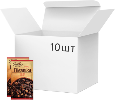 Упаковка гвоздики Любисток цілої 8 г х 10 шт (4820076010453)