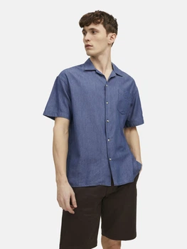 Рубашка джинсовая мужская Jack & Jones 12213798 S Синяя (SZ5715223157961)