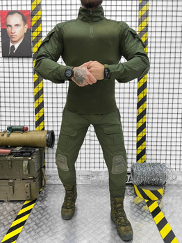 Тактичний військовий комплект Corsa ( Убакс + Штани ), Камуфляж: Олива, Розмір: XL