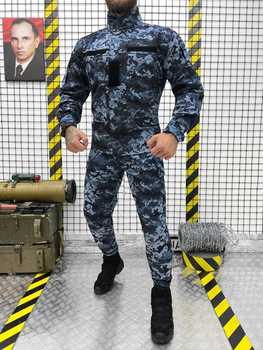 Тактический военный комплект Уставной ВМСУ ( Китель + Штаны ), Камуфляж: Пиксель, Размер: M
