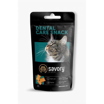 Ласощі для котів Savory Snack Dental Care 60 г (подушечки для гігієни зубів)