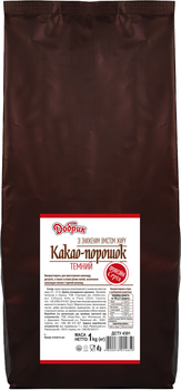 Какао-порошок Добрик темний 1 кг (4820076014659)