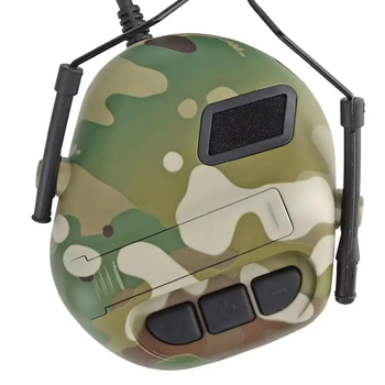 Навушники активні тактичні на шолом під рейли олива Active Helmet Headset Olive