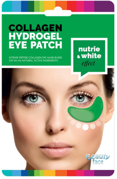 Płatki pod oczy z hydrożelu kolagenowego Beauty Face z Ogórkiem 8 g (5902596328658)