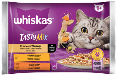 Mokra karma dla kotów Whiskas mieszanka w sosie 12 x 85 g (4008429156212)