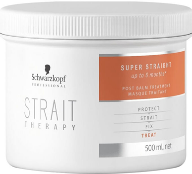 Maska rozgładzająca do włosów Schwarzkopf Strait Therapy Post Treatment Balm 500 ml (4045787849783)