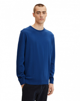 Пуловер Tom Tailor basic crew neck sweater XXXL Синій 1027661-11284