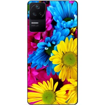 Силиконовый чехол Candy для Xiaomi Poco F4 с рисунком Хризантемы