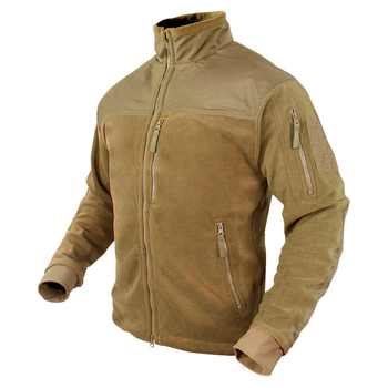 Тактическая куртка флисовая Condor ALPHA Mirco Fleece Jacket 601 X-Large, Coyote Brown