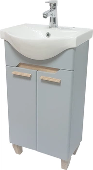 Тумба підлогова ВАНЛАНД Gray G-45 G сіра з умивальником Basic 45