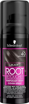 Tonująca farba na porost włosów w sprayu Schwarzkopf Root Retoucher Czarny spray 120ml (8410436289382)