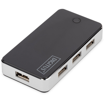 Hub USB Digitus miniUSB 7-w-1 (DA-70222)