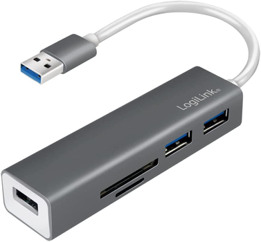 Hub USB 5 w 1 Logilink USB 3.0 (4052792048575)