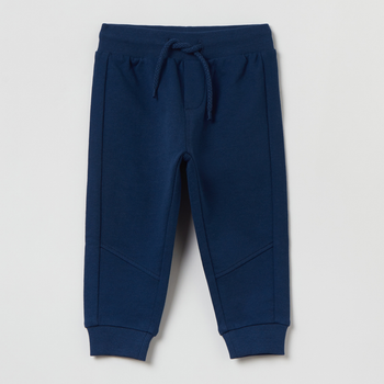 Дитячі спортивні штани для хлопчика OVS Jogger W/Pri Темно-сині Peony 1827269 74 см Сині (8056781668122)