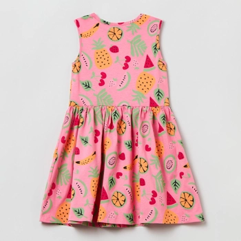 Sukienka dziecięca OVS Aop Dress 15-2216 Aop 1804224 104 cm Różowa (8056781108369)