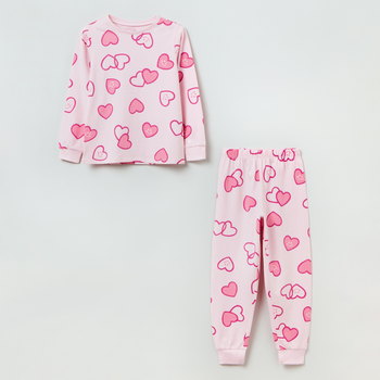 Piżama (Longsleeve + spodnie) dziecięca OVS Piżama Sp 3/ Bajka 1821578 140 cm Różowa (8056781581285)