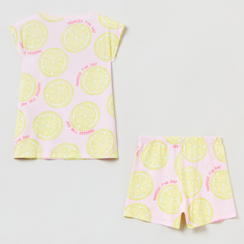 Letnia piżama dziecięca OVS Pajama Sp Fruits Top + Bottom Aop 1802843 170 cm Pink (8056781091999)