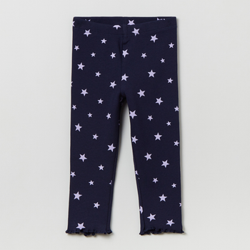 Legginsy dziecięce dla dziewczynki OVS Rib Leggings Insignia Blu 1817484 80 cm Niebieskie (8056781509586)