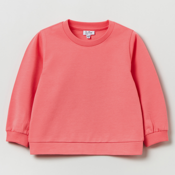 Bluza bez kaptura dziewczęca OVS Round Neck S Shell Pink 1817429 98 cm Różowa (8056781509074)