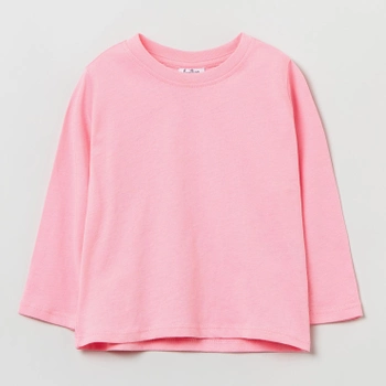 Дитяча футболка з довгими рукавами для дівчинки OVS T-Shirt Soli Candy Pink 1823680 98 см Рожева (8056781611319)