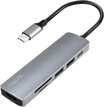 USB-хаб Logilink USB Type-C 6-in-1 (4052792053067)