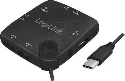 Hub USB 7 w 1 Logilink USB Type-C (4052792053111)