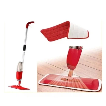 Швабра для пола с распылителем Helthy Spray Mop, Красная / Швабра для уборки / Швабра с емкостью для воды