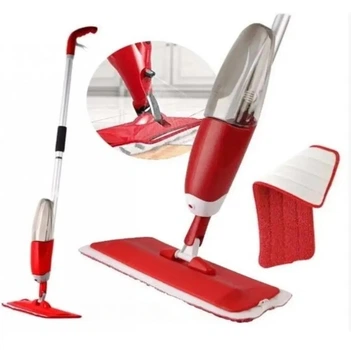 Портативная швабра с распылителем Helthy Spray Mop, Красная / Швабра с емкостью для воды