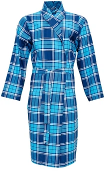 Халат чоловічий Cyberjammies Felix 6935 S Синій у клітку (5051877471740)