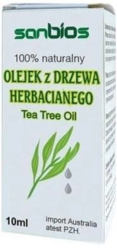 Eteryczny olejek Sanbios z drzewa herbacianego 10 ml (5908230845215)