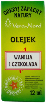 Eteryczny olejek Vera Nord Wanilia I Czekolada 12 ml (5906948848028)